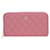 Chanel Pink Caviar Zip Around Long Wallet Leather  ref.1526282