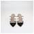 Mules pointues Valentino Noir/Rose Ancien Rockstud Cuir  ref.1526361