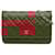 Red Chanel Classic Lambskin Wallet on Chain Crossbody Bag Leather  ref.1526393