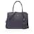 Bolso de satchel doble de cuero Saffiano púrpura de Prada con cierre de palanca  ref.1526477