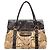 Dolce & Gabbana Python Handtasche Beige & Braun