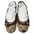 Bailarinas Gucci GG Canvas Web Bow Beige/Marrón Talla 36,5 Castaño