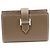 Portafoglio Mini Epsom Béarn di Hermès Grigio