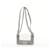 Bolso de Hombro Chanel Boy Plata Cuero Poliuretano  ref.1527893