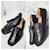 Mocassins en cuir Prada à enfiler noirs taille 10  - vue 2
