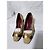 Pumps Gucci Monogram Web Marrone/Beige Taglia 35,5 - vista 14