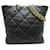 Bolsa de ombro Chanel 19 Chain Tote para mulheres Preto Couro  ref.1529347