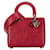 Dior Lady Dior Roja Cuero  ref.1529374