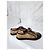 Sneakers in pelle e tela monogram Gucci con lacci marrone/beige taglia 7,5 - vista 10