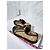 Sneakers in pelle e tela monogram Gucci con lacci marrone/beige taglia 7,5 - vista 11
