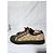 Sneakers in pelle e tela monogram Gucci con lacci marrone/beige taglia 7,5 - vista 12