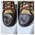 Sneakers in pelle e tela monogram Gucci con lacci marrone/beige taglia 7,5 - vista 3