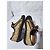 Sneakers in pelle e tela monogram Gucci con lacci marrone/beige taglia 7,5 - vista 9