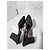 Décolleté CHANEL Slingback in tweed, gros-grain e paillettes nere, taglia 40.5 - vista 9