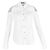 Camicia con spalle scoperte e bottoni Balmain in cotone bianco Crudo