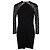 Stella Mc Cartney Vestido midi de rayón negro con patrón de encaje Stella McCartney - vista 2
