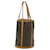 Bolsa de Ombro Bucket GM LOUIS VUITTON Marrom Lona  ref.1530230