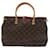 LOUIS VUITTON Pallas Handbag Brown Cloth  ref.1530266