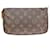 LOUIS VUITTON Pochette accessoires Clutch Bag Brown Cloth  ref.1530280