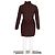 Abito Mini in Pizzo Valentino Garavani in Cotone Borgogna - vista 6