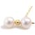 Spilla in perle 2P Mikimoto K18YG×GP 6.5mm-6.6mm D'oro - vista 4