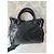 City Borsa Balenciaga in pelle nera Nero - vista 3