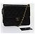 CHANEL Matelassé Ketten-Schultertasche aus Lammleder Schwarz CC Auth 83342 - Ansicht 12