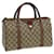 GUCCI GG Supreme Web Sherry Line Boston Bag PVC Beige Red 111 02 007 Auth 83384  ref.1533382