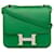 Constance Hermès HERMES HandbagsLeather Green  ref.1533553