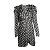 Sandro, vestido de bolinhas preto e branco