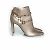Botas de cuero Rockstud de Valentino Garavani Plata Dorado - vista 4