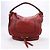 Chloé Hobo Marcie Grande in Pelle di Vitello Garnet
