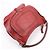 Chloé Hobo Marcie Grande in Pelle di Vitello Garnet - vista 15
