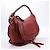 Chloé Hobo Marcie Grande in Pelle di Vitello Garnet - vista 2