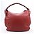Chloé Hobo Marcie Grande in Pelle di Vitello Garnet - vista 4