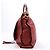 Chloé Hobo Marcie Grande in Pelle di Vitello Garnet - vista 5