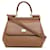 Brown Dolce & Gabbana Mini Miss Sicily Satchel Leather  ref.1533949