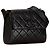 Chanel Schwarze CC aus gestepptem Lammleder - Ansicht 2
