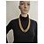 Autre Marque Collar Grossé de cinco hilos en oro Dorado - vista 3