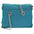 PRADA Borsa a Spalla con Catena in Nylon Blu Auth ar12043 - vista 2