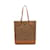 BALLY PENNANT Tote Bag Brown Leather Cloth  ref.1534606