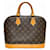 Borsa a mano Alma Monogram Louis Vuitton Marrone Pelle verniciata  ref.1534805