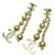 Boucles d'oreilles Chanel Coco Mark en chaîne à billes pour femmes Plaqué or  ref.1534879