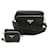 Bolso de hombro de cuero Saffiano Prada Negro  ref.1534932