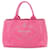 Sac tote Canapa Prada en rose Toile  ref.1534969