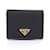 Saffiano Prada Bi-Fold Wallet in Black Leather Nylon  ref.1535128