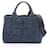 Prada Canapa Denim Tote Bag Navy blue  ref.1535276