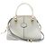 Bolsa de couro cinza e branco Tod's