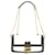 Bolsa de Ombro Fendi Baguette Preto Branco Couro  ref.1535356