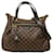 Louis Vuitton Evora MM 2way Shoulder Bag Brown Cloth Plastic  ref.1535431